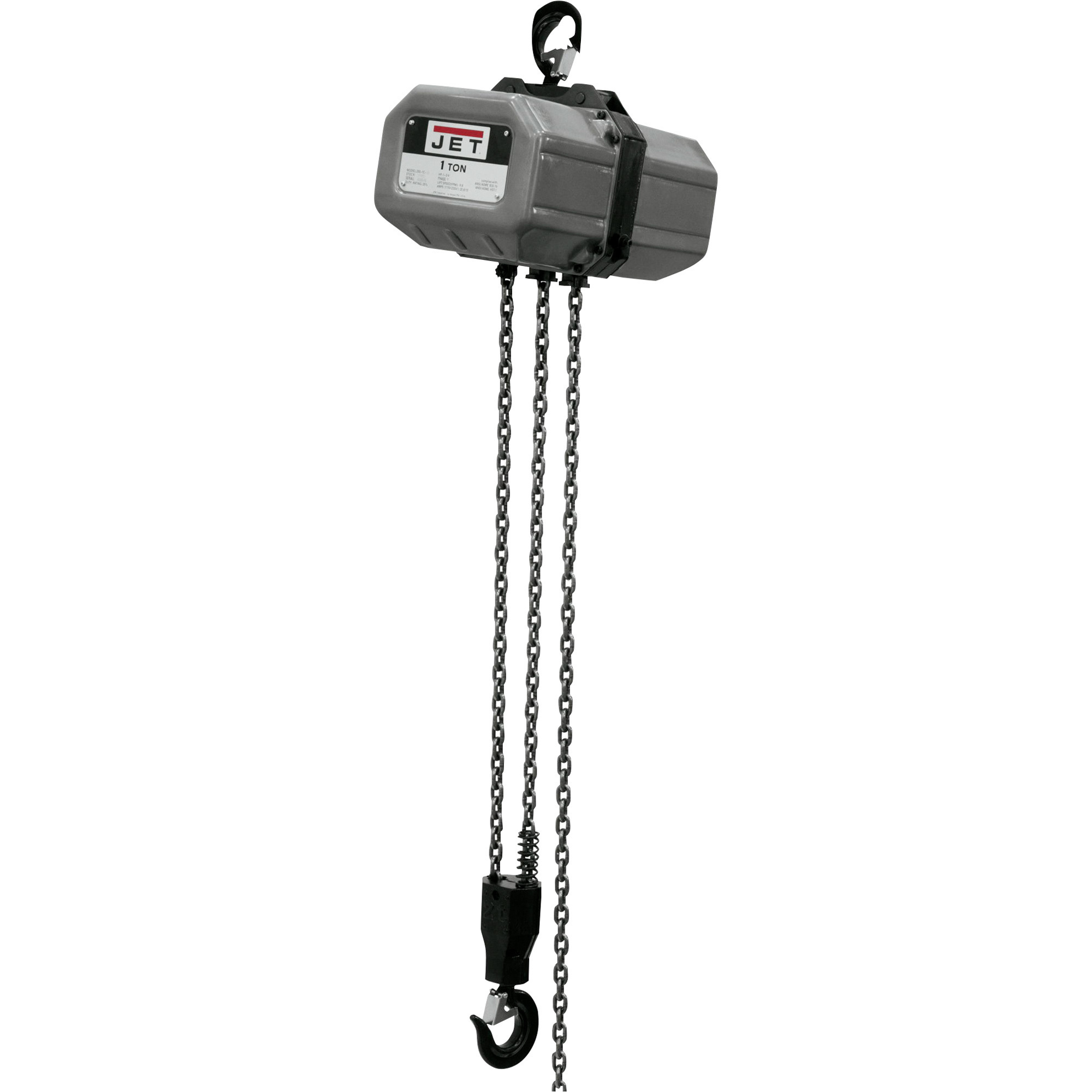 Jet SSC Series Electric Chain Hoist, 1-Ton Capacity, 10ft. Lift, Model# 1SS-3C-10